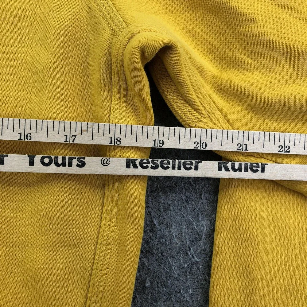 Nike Hoodie Boys XL Yellow Pullover Fleece Sweatshirt Small Swoosh Logo Youth